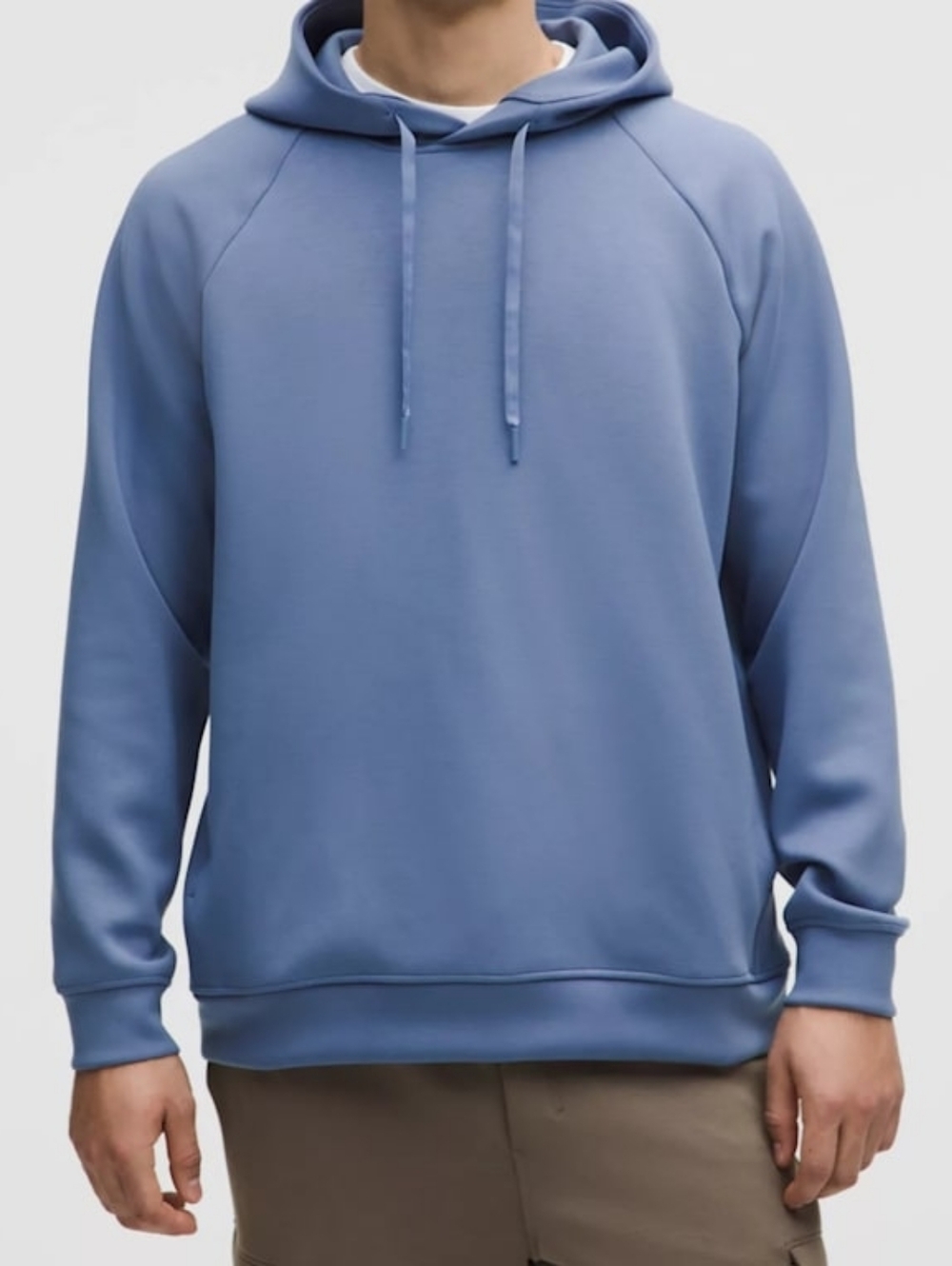 Lululemon Mens Smooth Spacer Pullover Hoodie Size Small - Washed Denim